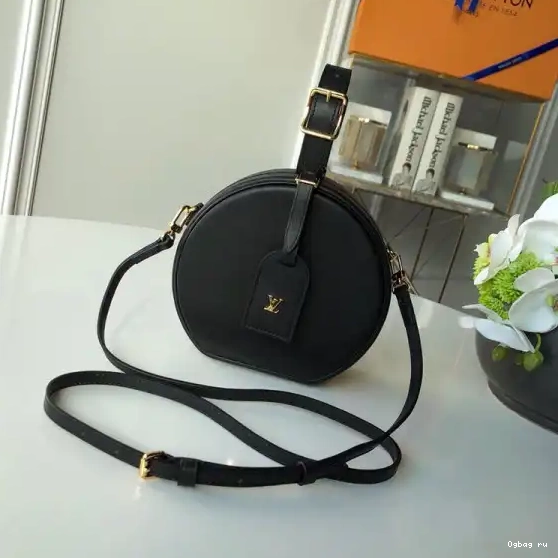 With Vuitton BOITE PETITE Leather CHAPEAU Alligator Louis 0425
